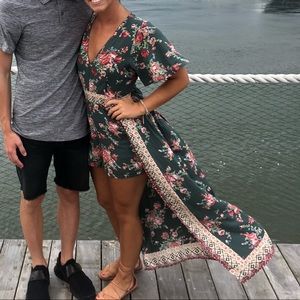 Francesca Green maxi walk through dress